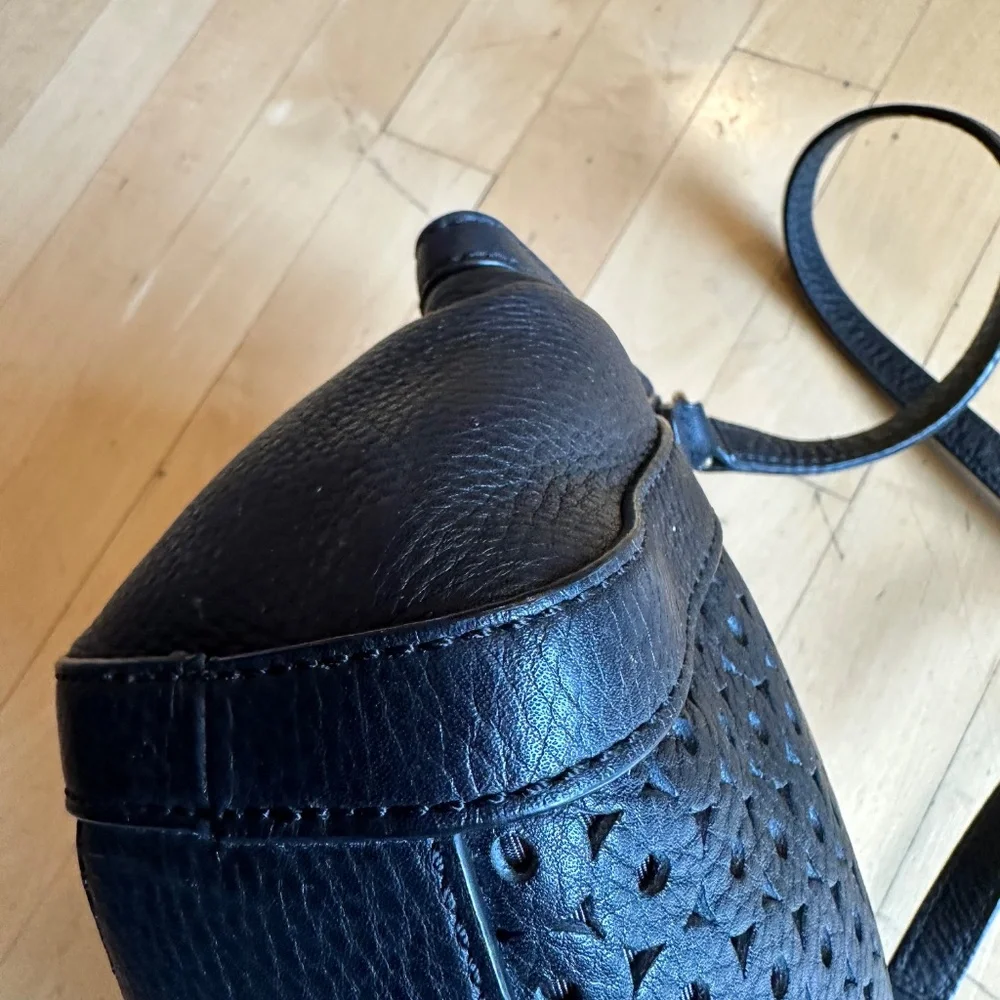 Kate spade black perforated  crossbody bag, CB2419 - Picture 7 of 12